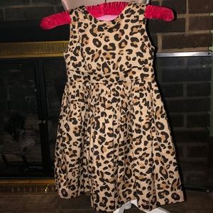 Janie and Jack 3T Leopard Print Sleeveless Dress